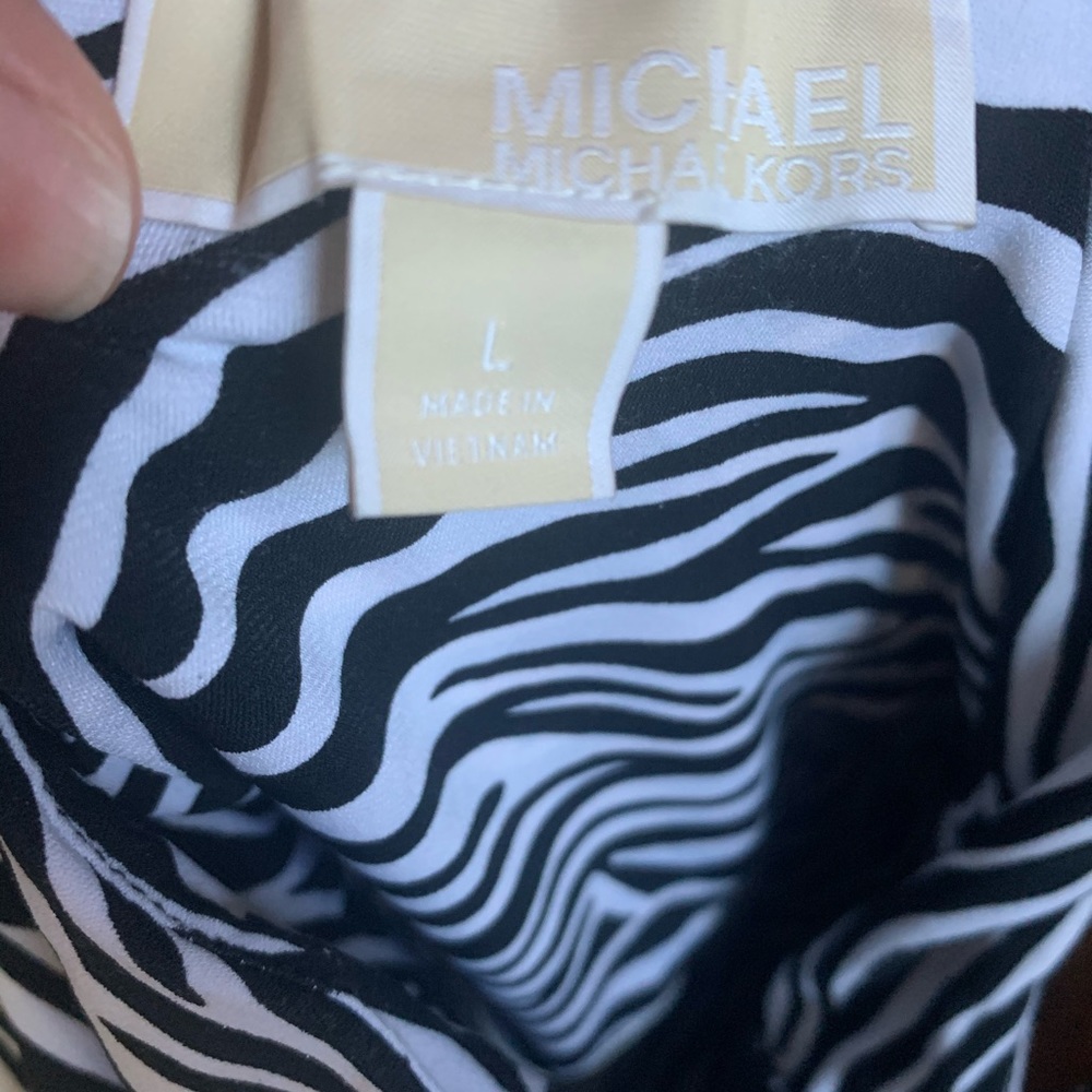 jumpsuit flare leg zebra print-worn once -pictured